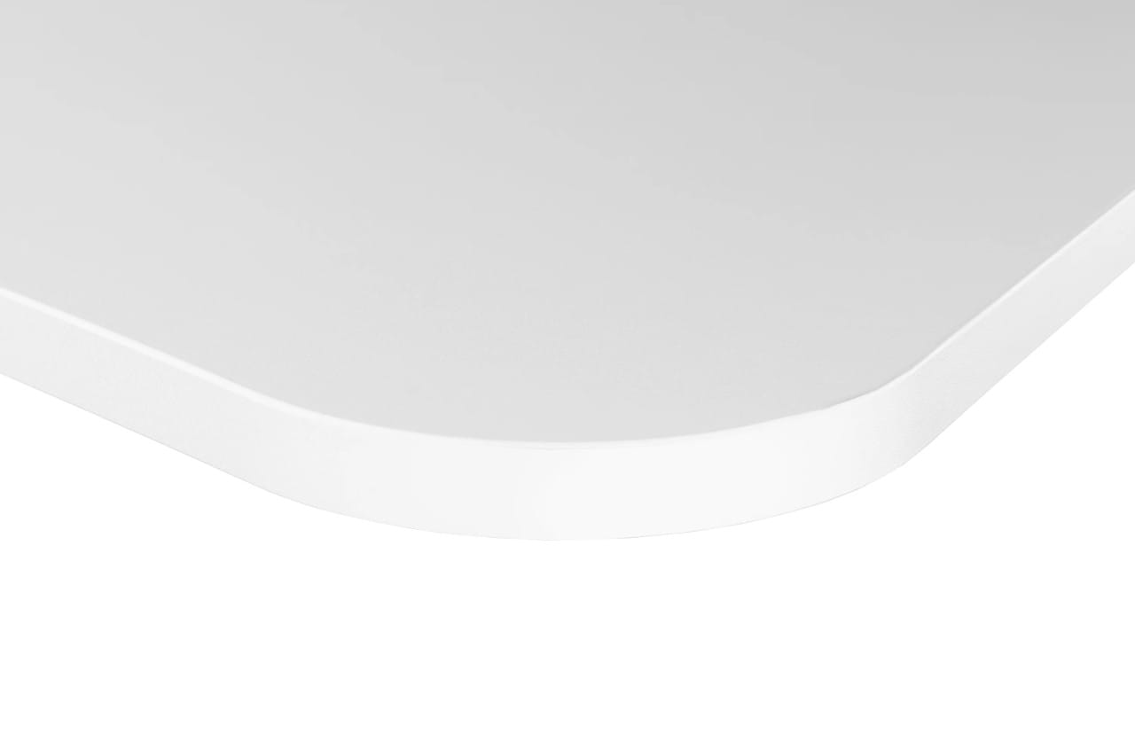 Schreibtischplatte Freiform, Gamingtischplatte, weiß 160 x 80 cm - Melamin Tischplatte
