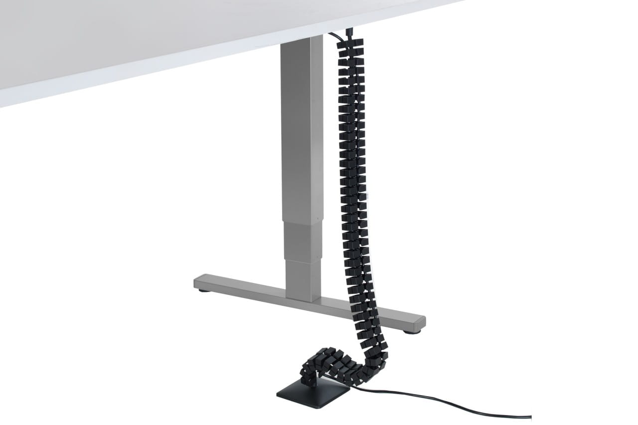 Kabelführung Slim Line für Schreibtisch, schwarz