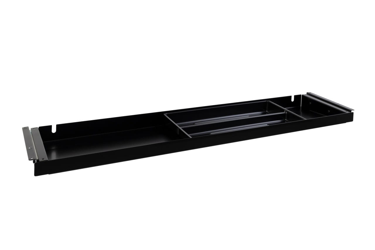 Unterbauschublade "Ultra Pen" schwarz 85 cm, Schublade aus Metall, Auszug für Schreibtisch/Tischplatte